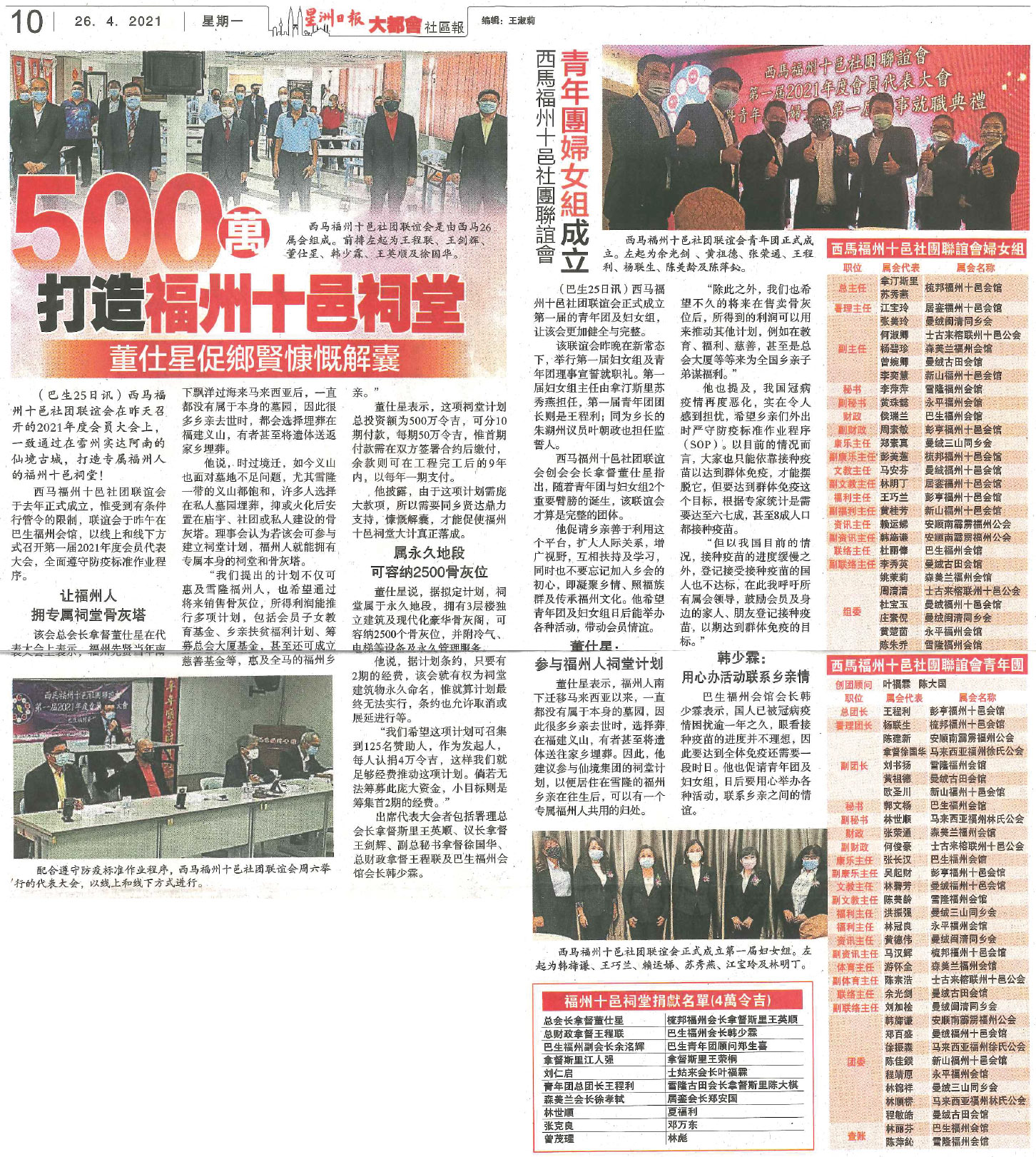 星洲日报｜500万打造福州十邑祠堂